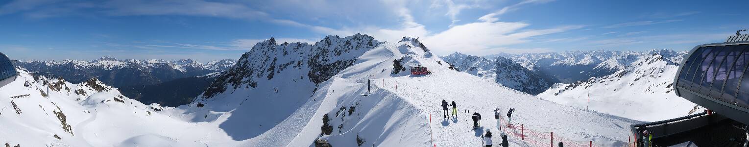 Silvretta Montafon Panorama Bahn am Hochjoch