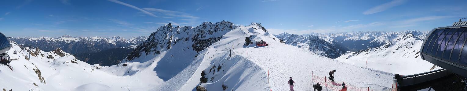 Silvretta Montafon Panorama Bahn am Hochjoch