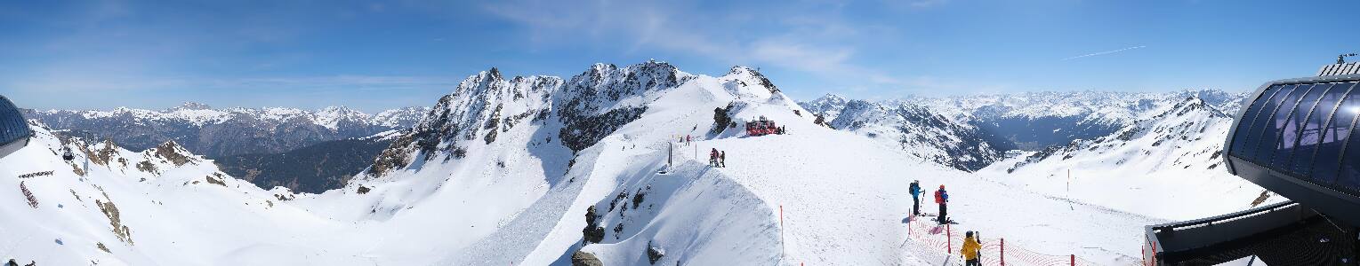 Silvretta Montafon Panorama Bahn am Hochjoch
