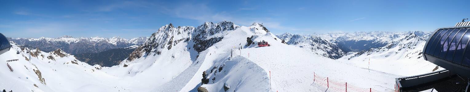 Silvretta Montafon Panorama Bahn am Hochjoch