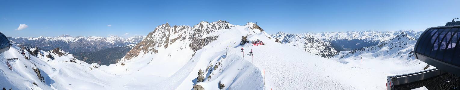 Silvretta Montafon Panorama Bahn am Hochjoch