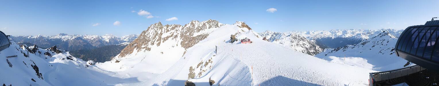 Silvretta Montafon Panorama Bahn am Hochjoch