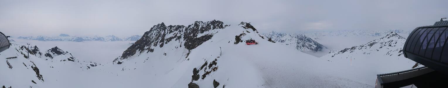 Silvretta Montafon Panorama Bahn am Hochjoch