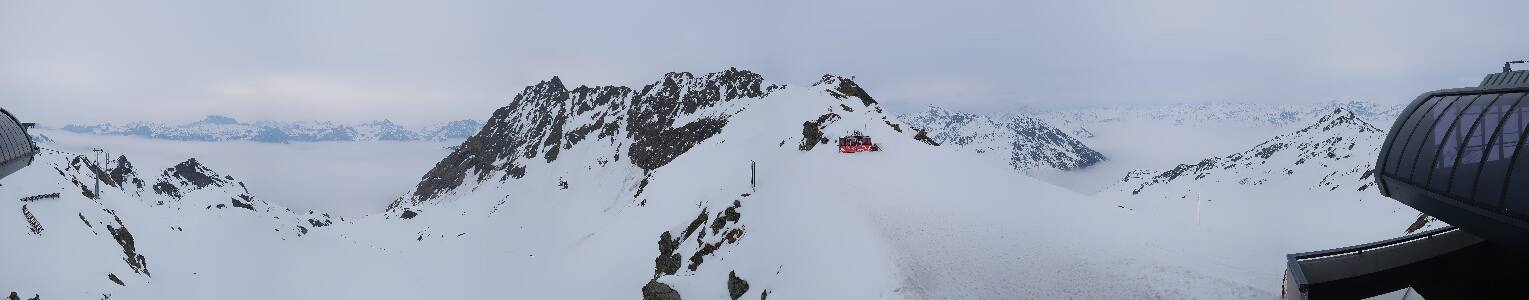 Silvretta Montafon Panorama Bahn am Hochjoch