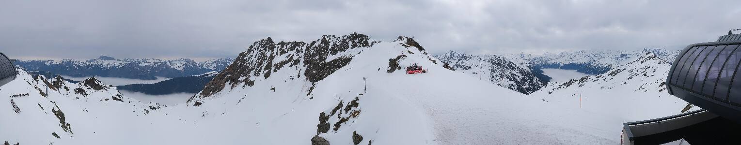 Silvretta Montafon Panorama Bahn am Hochjoch