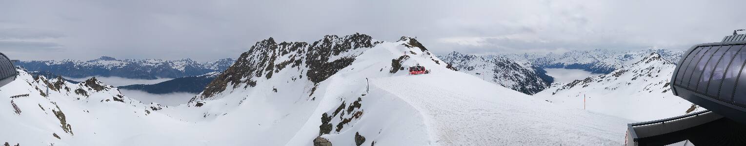Silvretta Montafon Panorama Bahn am Hochjoch