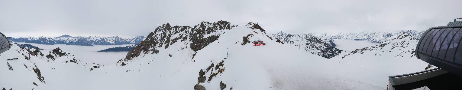 Silvretta Montafon Panorama Bahn am Hochjoch