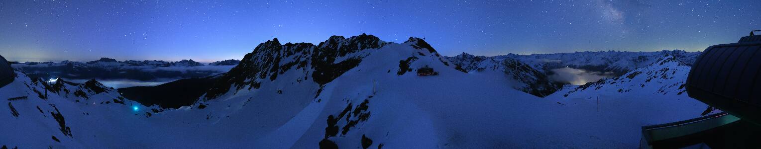 Silvretta Montafon Panorama Bahn am Hochjoch
