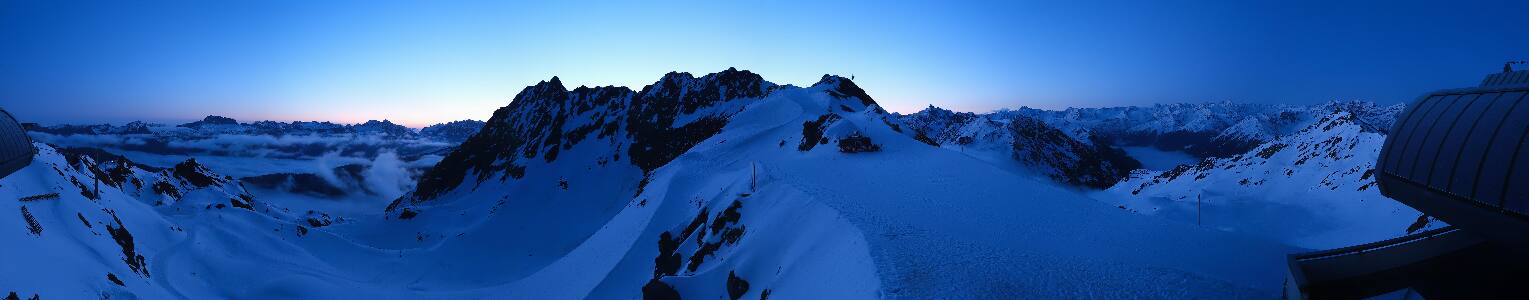 Silvretta Montafon Panorama Bahn am Hochjoch