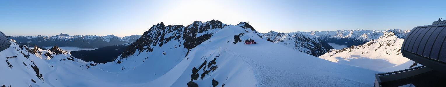 Silvretta Montafon Panorama Bahn am Hochjoch
