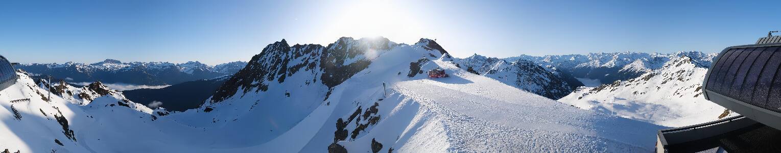 Silvretta Montafon Panorama Bahn am Hochjoch