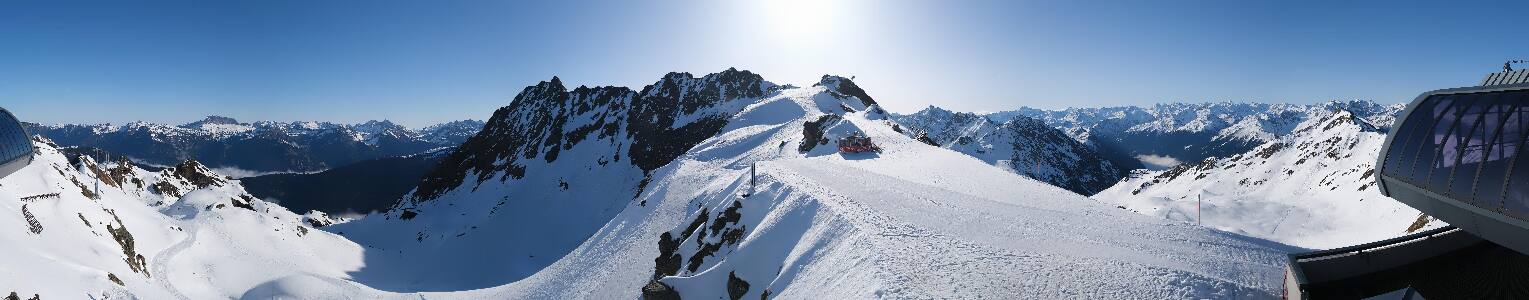 Silvretta Montafon Panorama Bahn am Hochjoch