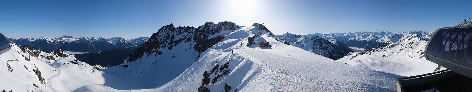 Silvretta Montafon Panorama Bahn am Hochjoch
