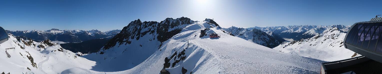 Silvretta Montafon Panorama Bahn am Hochjoch