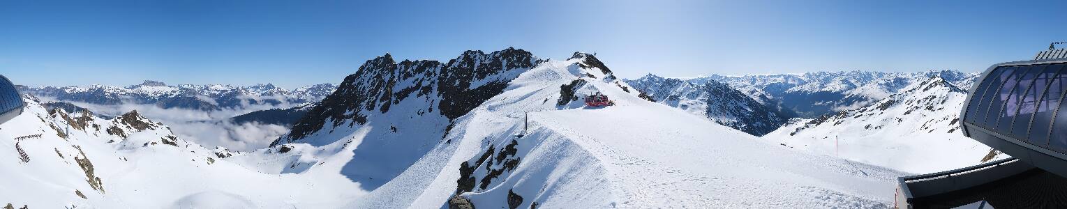 Silvretta Montafon Panorama Bahn am Hochjoch