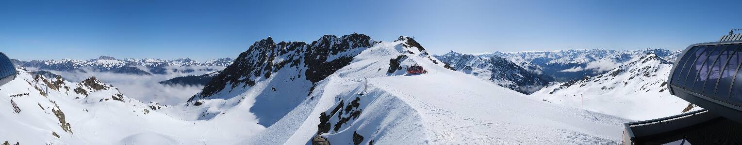 Silvretta Montafon Panorama Bahn am Hochjoch