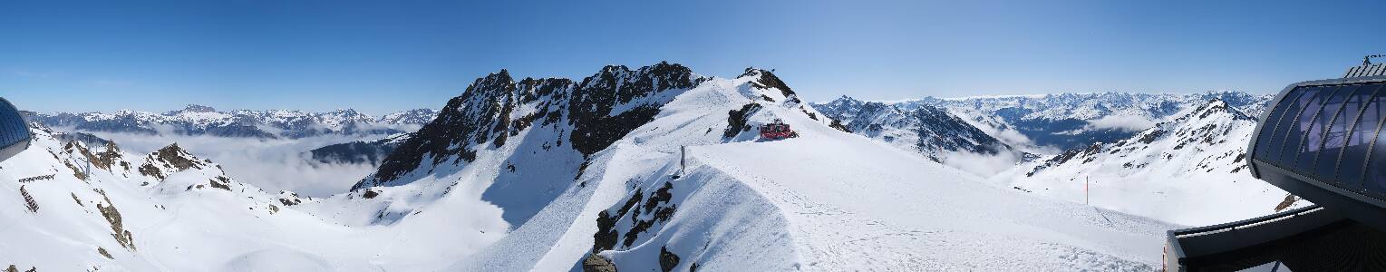 Silvretta Montafon Panorama Bahn am Hochjoch