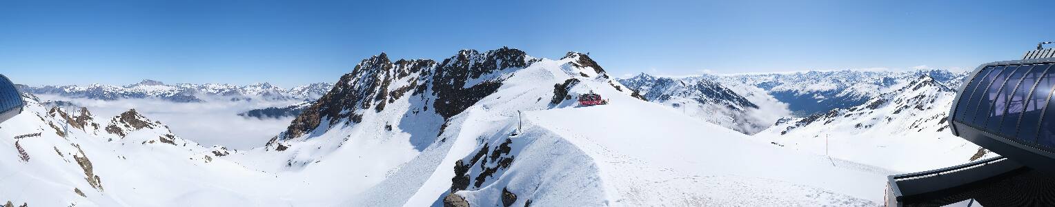 Silvretta Montafon Panorama Bahn am Hochjoch