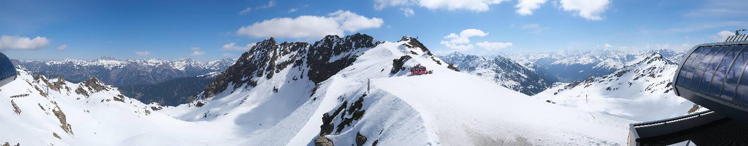 Silvretta Montafon Panorama Bahn am Hochjoch