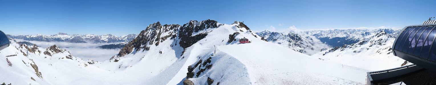 Silvretta Montafon Panorama Bahn am Hochjoch