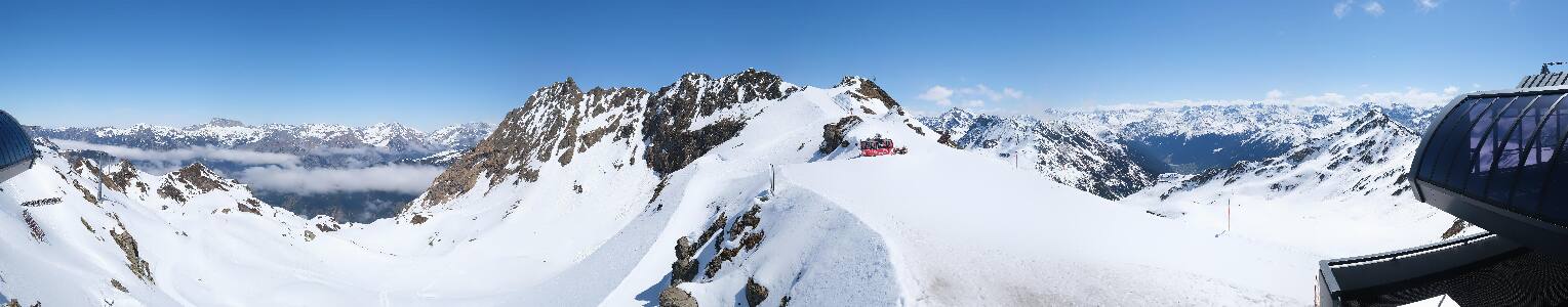 Silvretta Montafon Panorama Bahn am Hochjoch