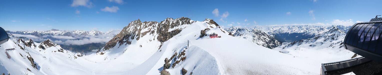 Silvretta Montafon Panorama Bahn am Hochjoch
