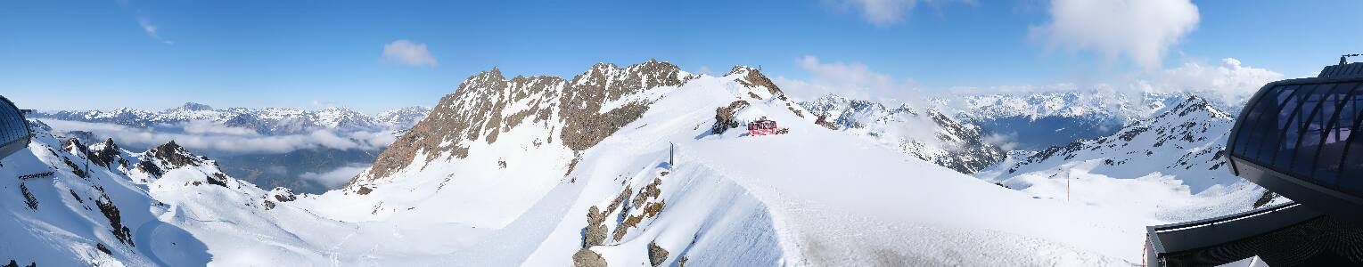 Silvretta Montafon Panorama Bahn am Hochjoch
