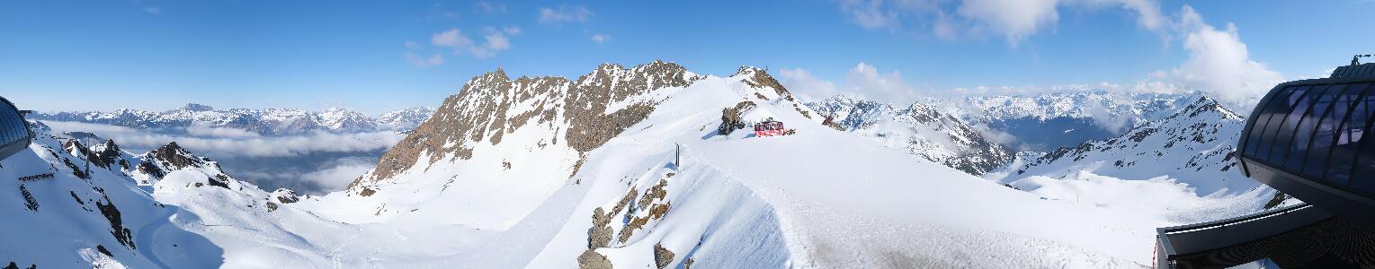 Silvretta Montafon Panorama Bahn am Hochjoch