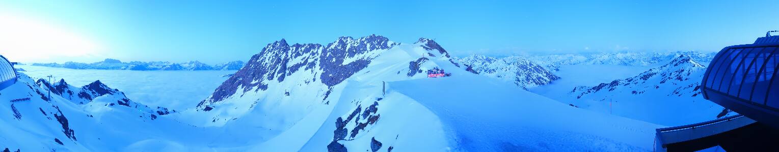 Silvretta Montafon Panorama Bahn am Hochjoch