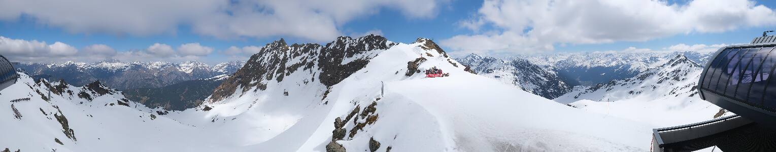 Silvretta Montafon Panorama Bahn am Hochjoch