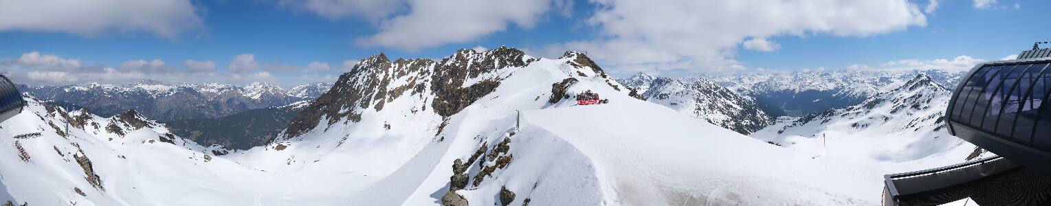 Silvretta Montafon Panorama Bahn am Hochjoch