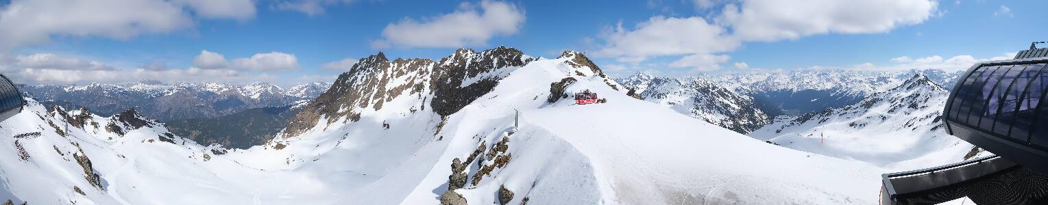 Silvretta Montafon Panorama Bahn am Hochjoch