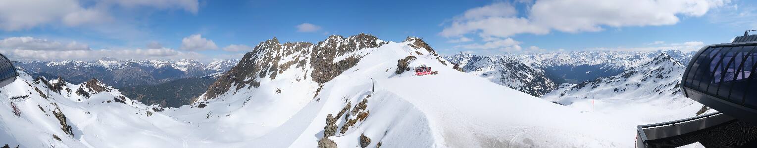 Silvretta Montafon Panorama Bahn am Hochjoch