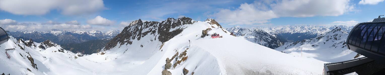 Silvretta Montafon Panorama Bahn am Hochjoch