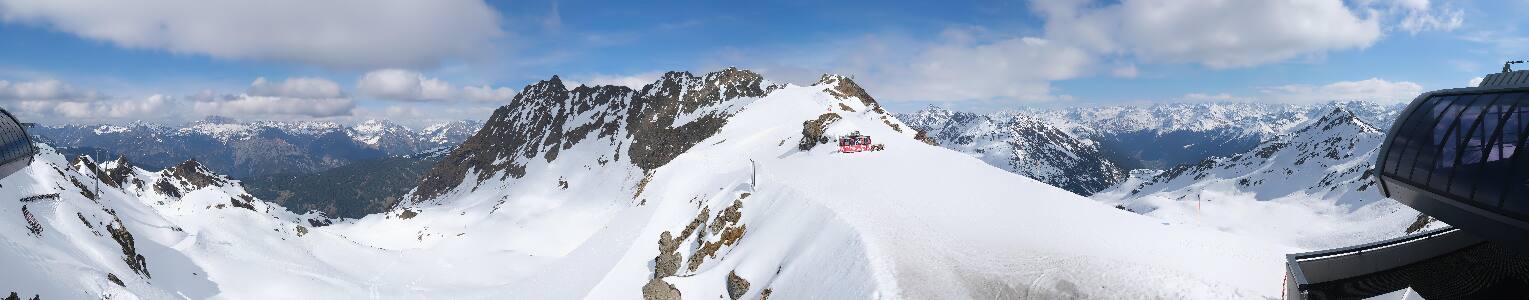 Silvretta Montafon Panorama Bahn am Hochjoch