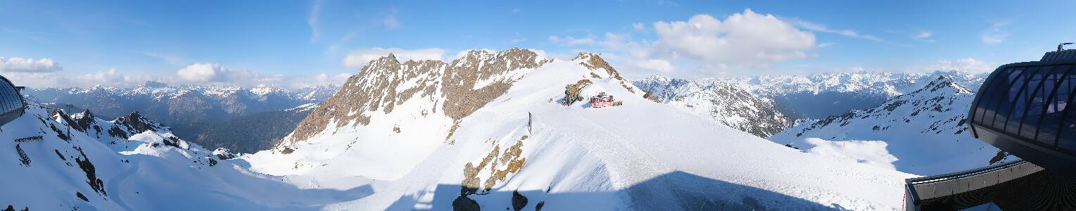 Silvretta Montafon Panorama Bahn am Hochjoch