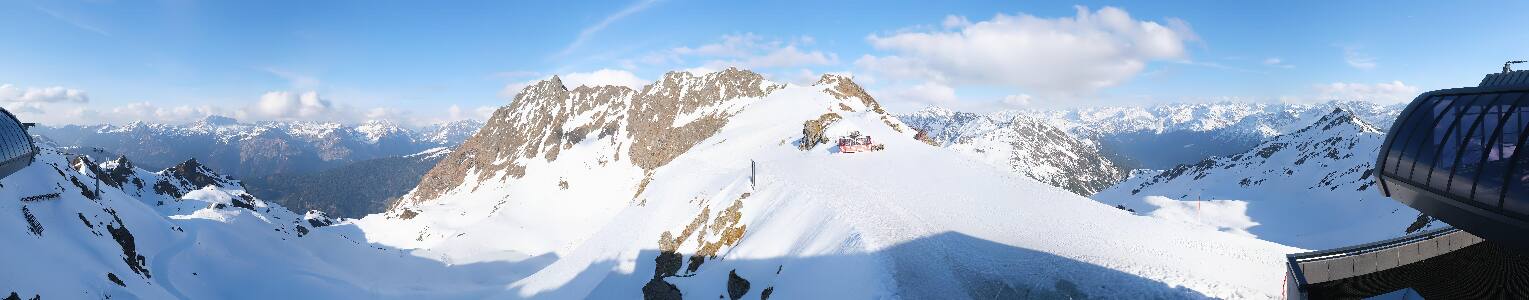 Silvretta Montafon Panorama Bahn am Hochjoch