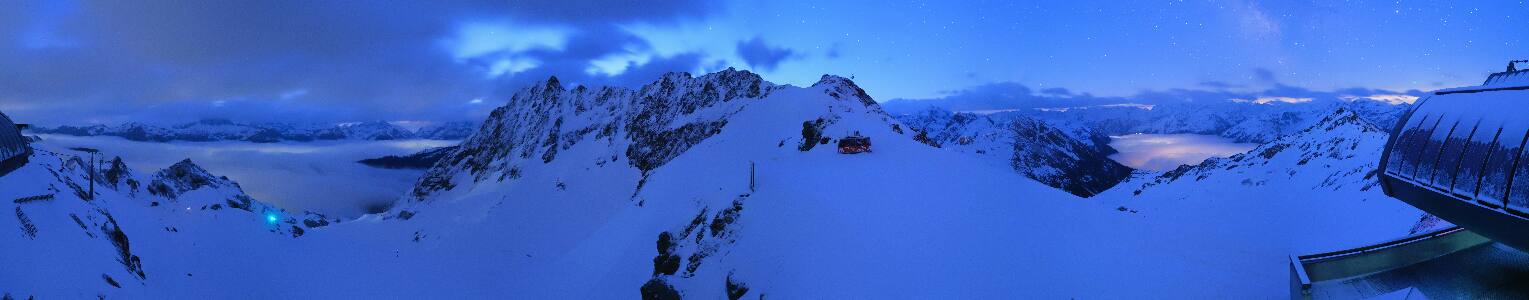 Silvretta Montafon Panorama Bahn am Hochjoch