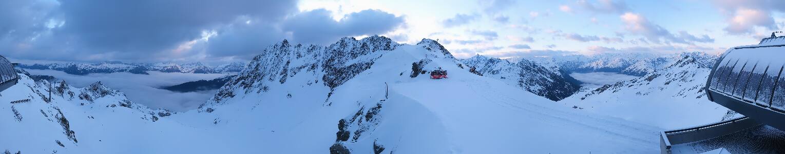 Silvretta Montafon Panorama Bahn am Hochjoch