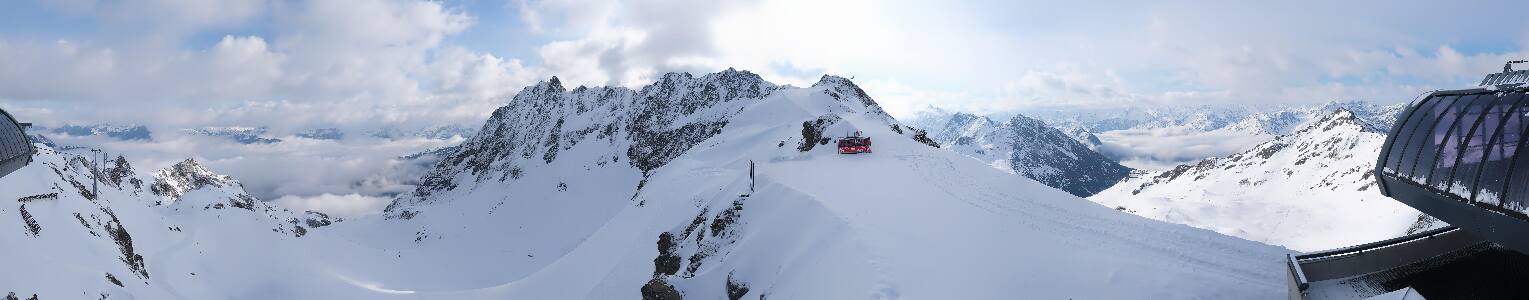 Silvretta Montafon Panorama Bahn am Hochjoch