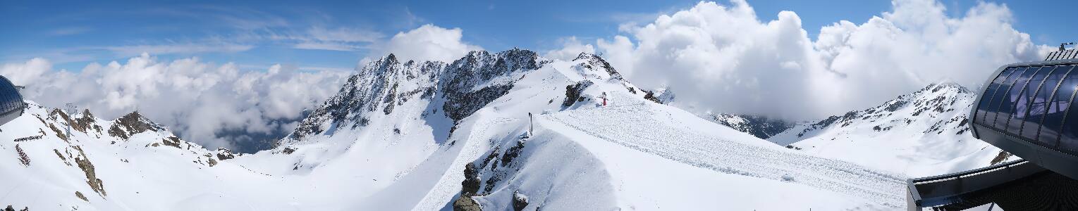 Silvretta Montafon Panorama Bahn am Hochjoch