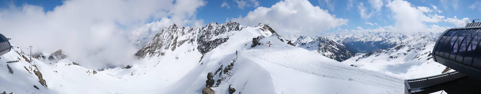 Silvretta Montafon Panorama Bahn am Hochjoch