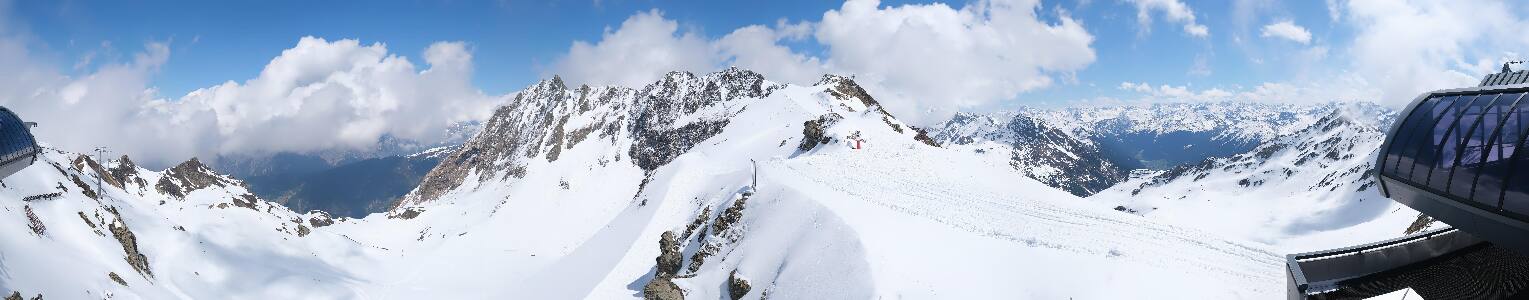 Silvretta Montafon Panorama Bahn am Hochjoch