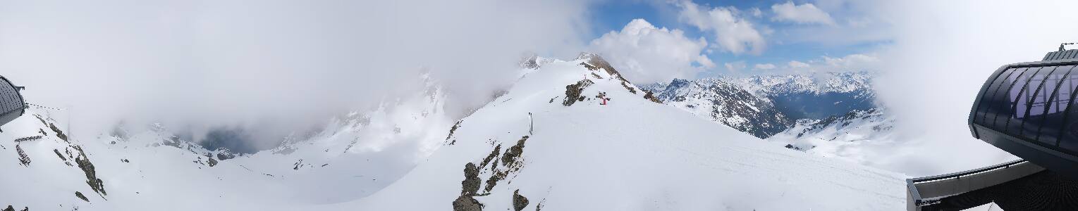 Silvretta Montafon Panorama Bahn am Hochjoch