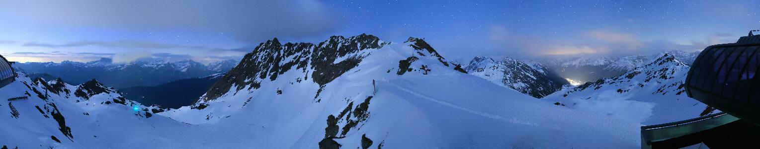 Silvretta Montafon Panorama Bahn am Hochjoch