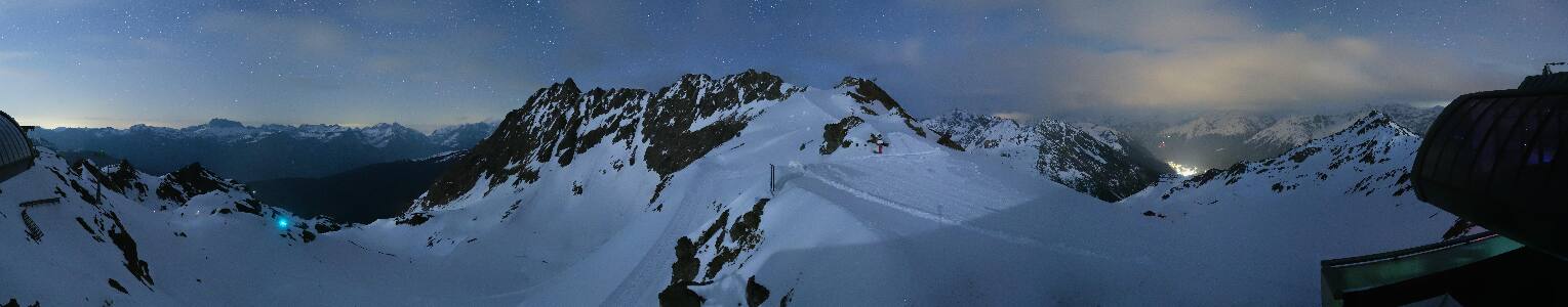 Silvretta Montafon Panorama Bahn am Hochjoch