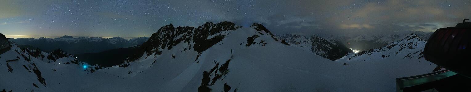 Silvretta Montafon Panorama Bahn am Hochjoch