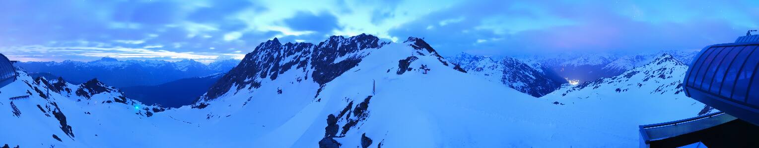 Silvretta Montafon Panorama Bahn am Hochjoch