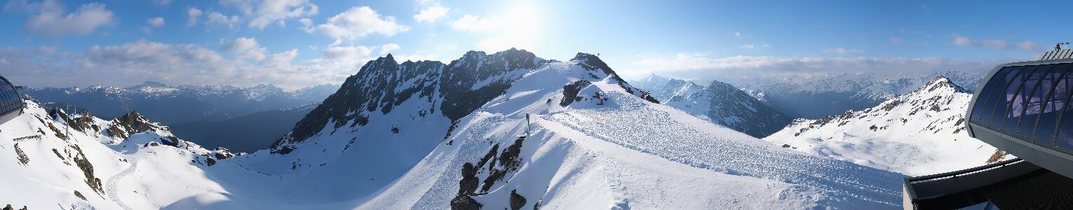 Silvretta Montafon Panorama Bahn am Hochjoch
