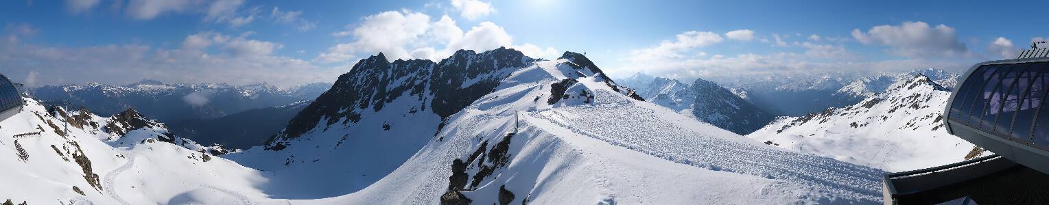 Silvretta Montafon Panorama Bahn am Hochjoch
